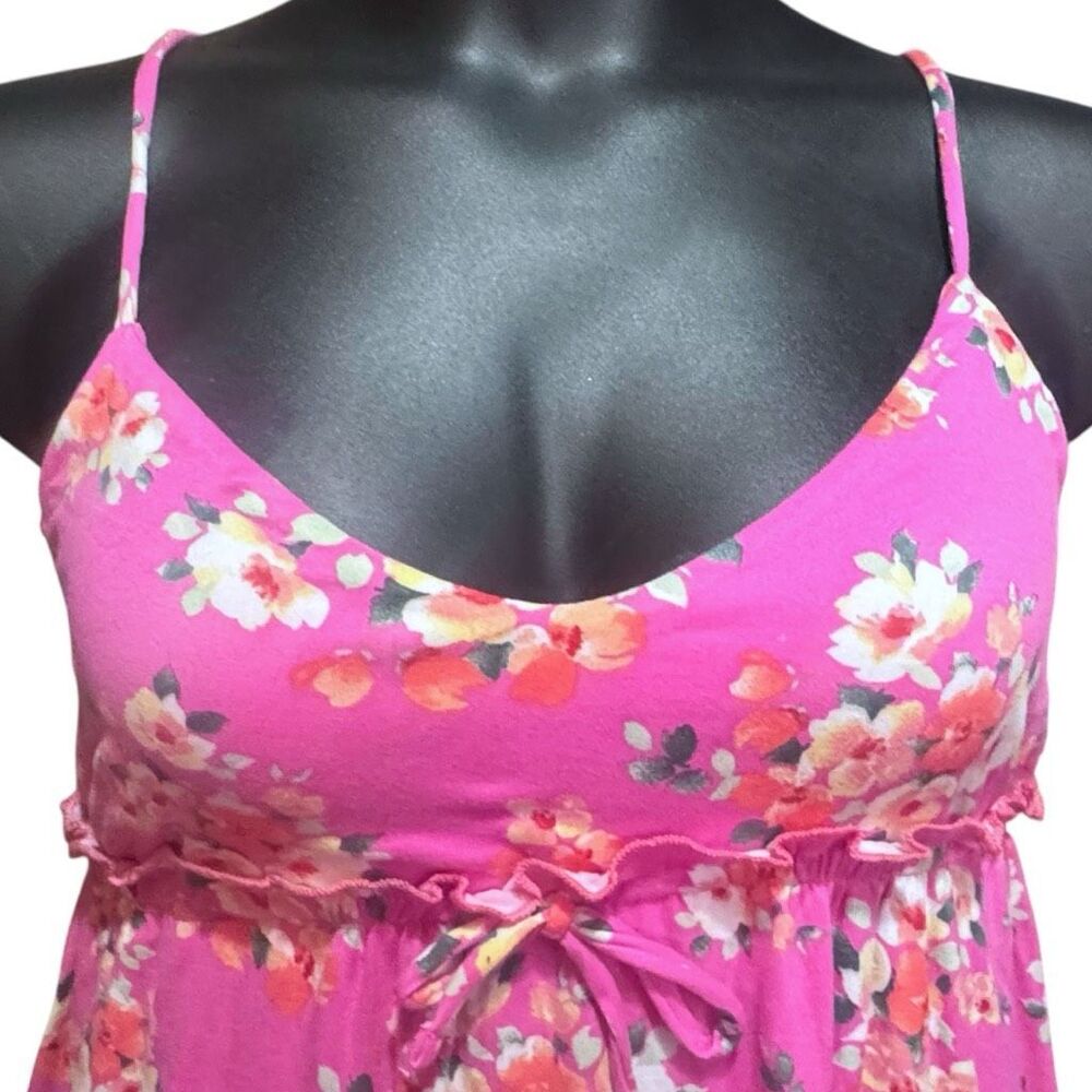 Pink Floral Ruffle Cami Dress w/ Pockets | Culture Code - Picture 10 of 13